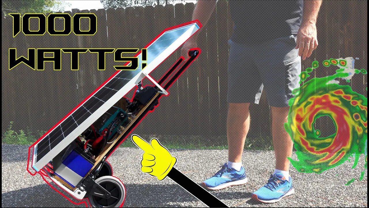 👉Solar Hand Truck Power Station DIY Idea Dolly