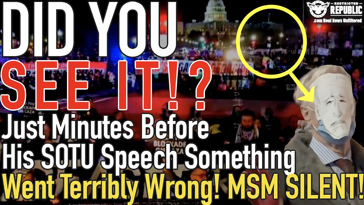 WHY WAS BIDEN LATE!? Just Minutes Before His SOTU Speech, Something Went Terribly Wrong! MSM SILENT!