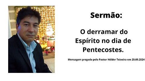 O derramar do Espírito no dia de Pentecostes