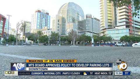 MTS approves development of parking lots for affordable housing