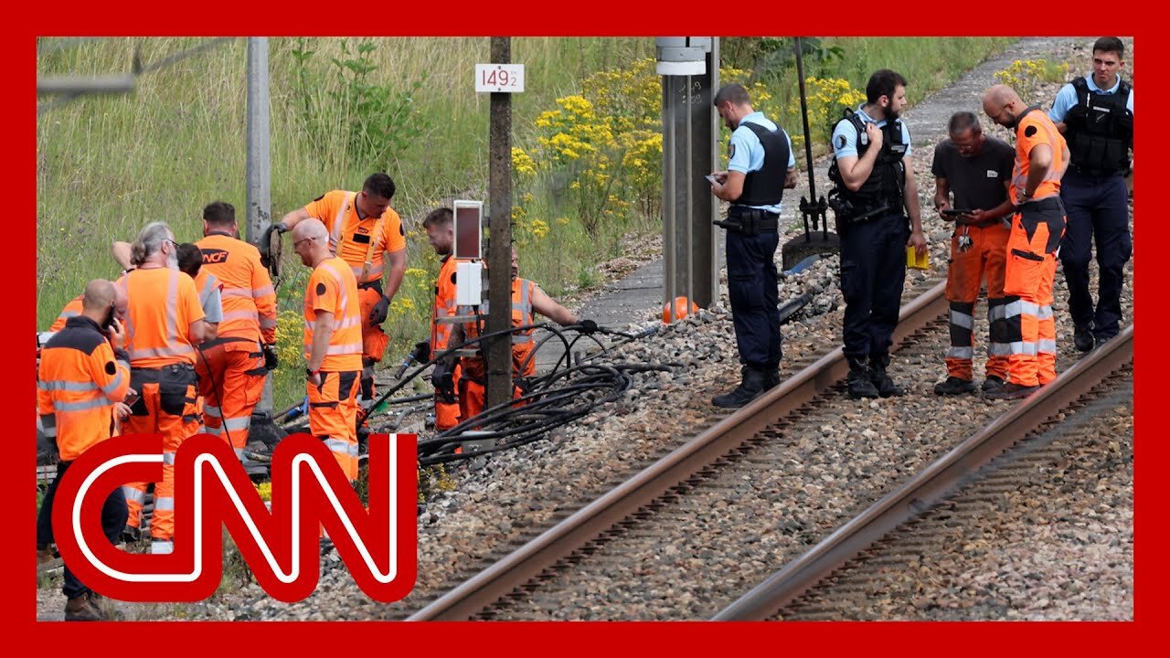 Attacks on French railway lines leave travelers in chaos as Olympics kick off| CN ✅