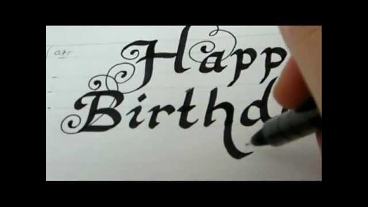 Happy Birthday - Draw Happy Birthday Fancy Letters