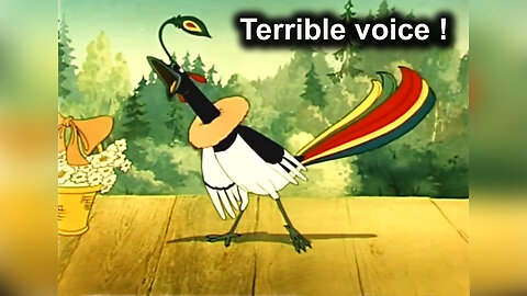 Magpie decided to sing, but everyone was horrified! Terrible voice. Soviet cartoon