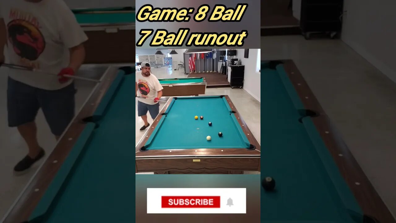 7 Ball runout #8ballpool #shorts