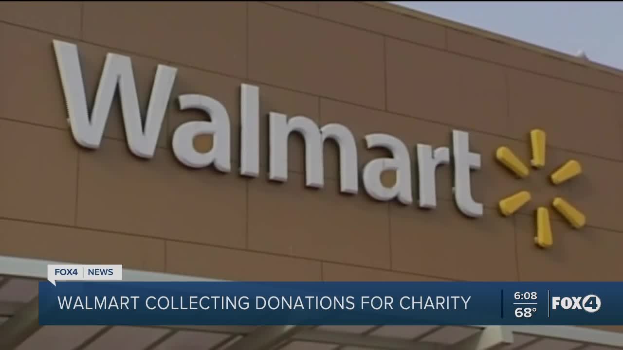 Walmart collecting donations for charity