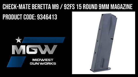 Check-Mate Beretta M9 / 92FS 15 Round 9mm Magazine - 9346413