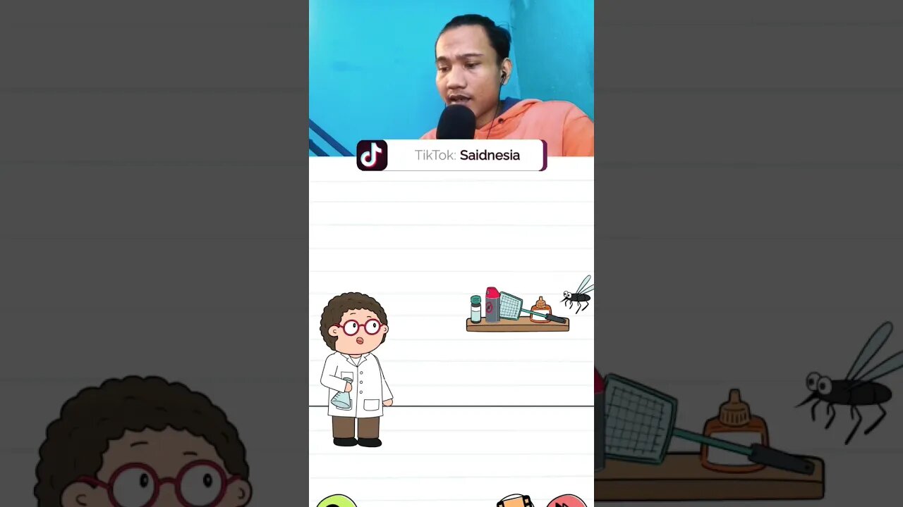 Dr. Jeri butuh sampel darah dari nyamuk | Brain test 4 level 28 #saidnesia #game #shorts