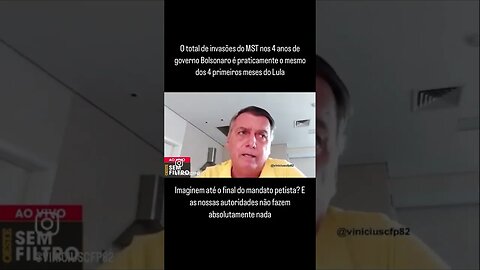 O total de invasões do MST nos 4 anos de Bolsonaro é praticamente o mesmo dos 4 meses do Lula