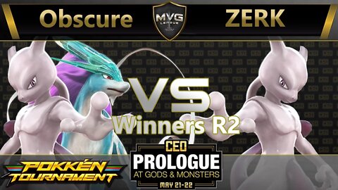 NG Obscure (Mewtwo & Suicune) vs. ZERK (Mewtwo) - Pokkén Winners R2 - CEO Prologue