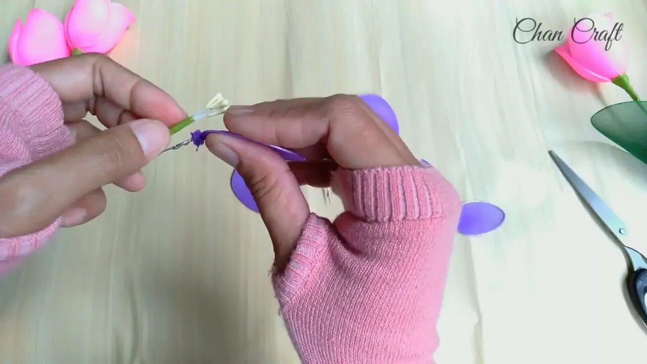 How to Make Nylon Stocking Flowers "Tulips" || Tutorial Bunga Stoking Tulip