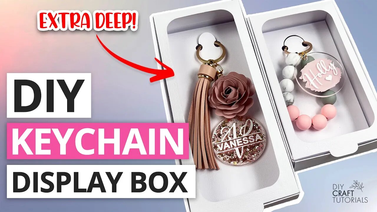 KEYCHAIN DISPLAY BOX TUTORIAL | DIY CRAFT TUTORIALS