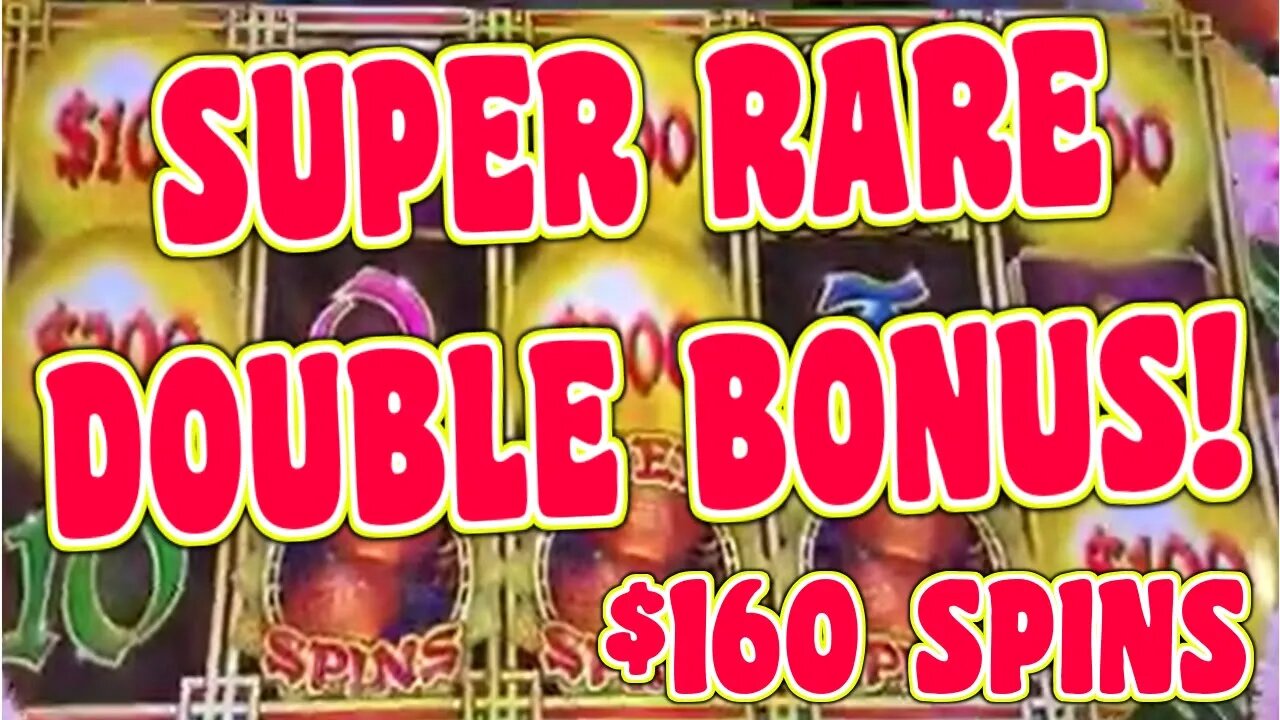 🚨 SUPER RARE DOUBLE BONUS JACKPOT!! 🚨 LANDED BOTH BONUSES AT THE SAME TIME BETTING BIG AT $160/SPIN!