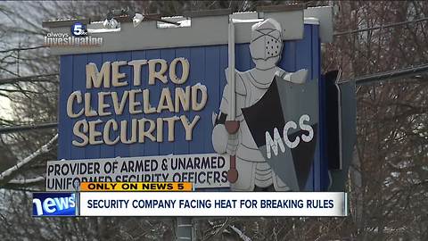 Cleveland security company fined for failing to give background checks to new hires