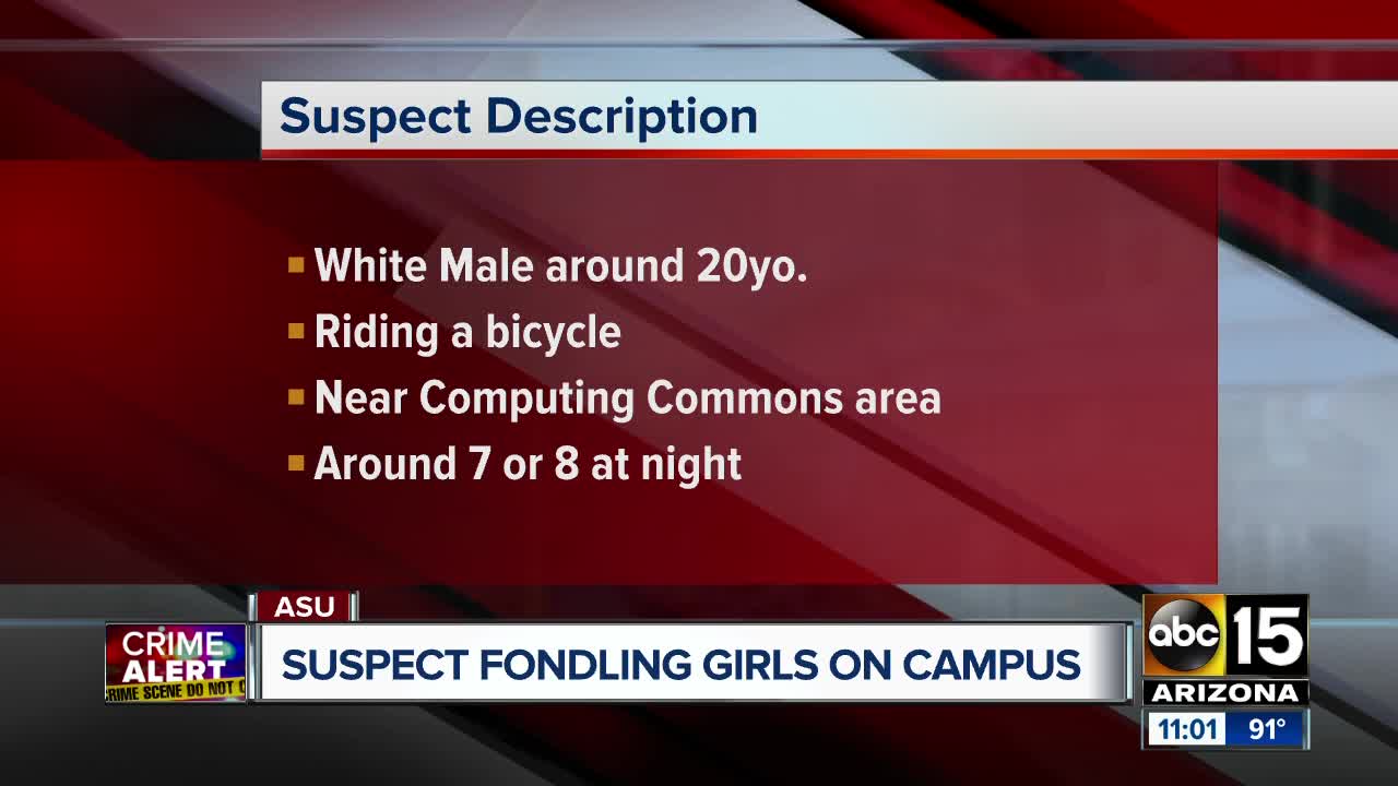 Suspect accused in groping incidents