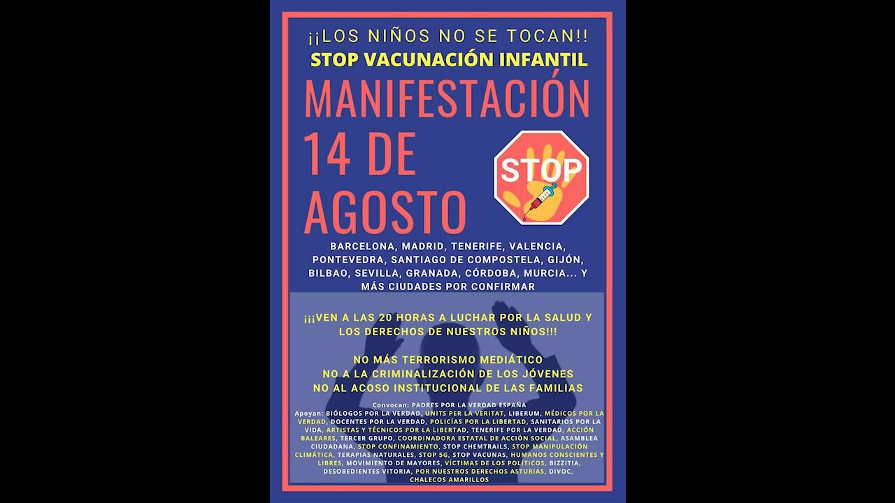 Padres por la Verdad te invita a la gran Manifestación 14 de agosto