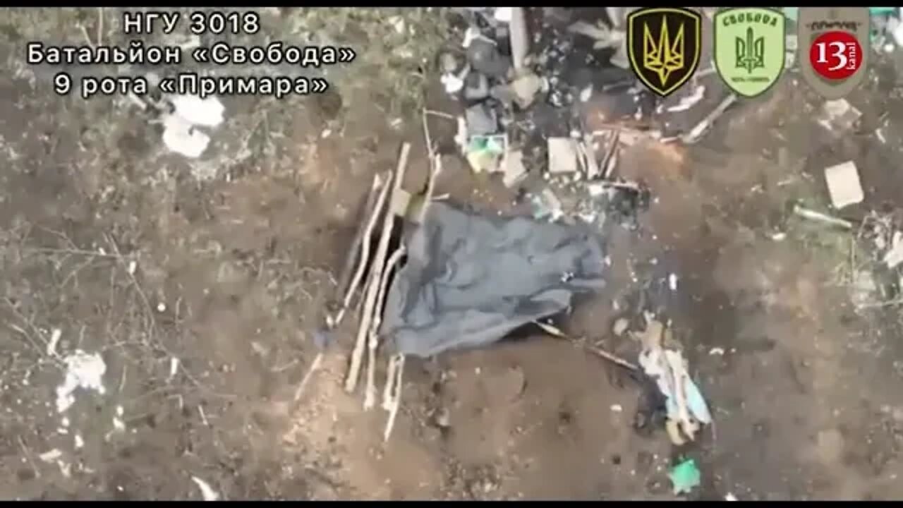 Unique shots from Ukraine: Many Russian soldiers destroyed