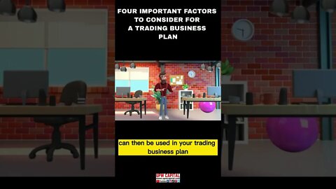 Trading Business Plan (Four Important Factors To Work On) #SHORTS