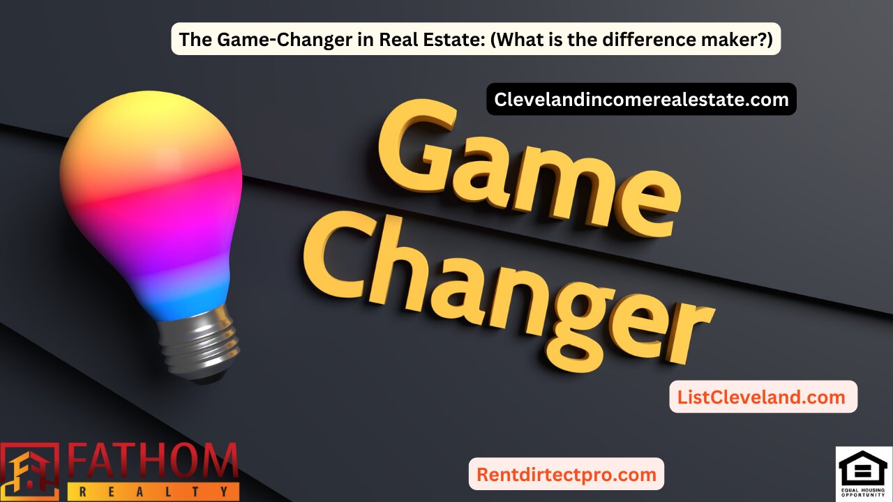 Creating Income Real Estate: (The difference maker?)