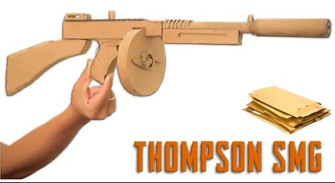 How To Make Thompson SMG - Gun in PUBG From Cardboard | Diy By King OF Crafts.