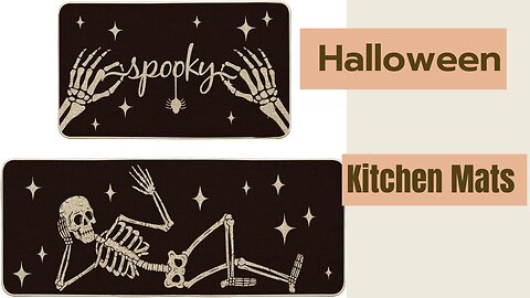 Halloween Kitchen Mats