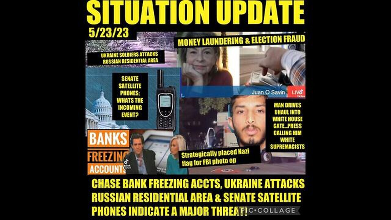 SITUATION UPDATE: JPM-CHASE BANK FREEZING ACCOUNTS! UKRAINE ATTACKS RUSSIAN RESIDENTIAL AREA