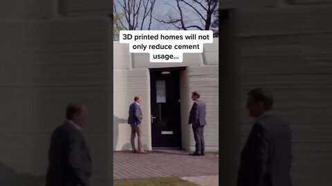 3D printed homes are now a thing 🏡 #sustainability #sustainableconstruction #3dprinting #greentech