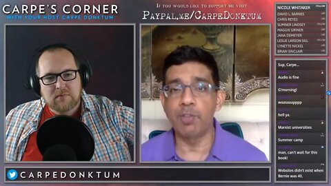 Carpe's Corner Episode 00004 with guest Dinesh D'Souza