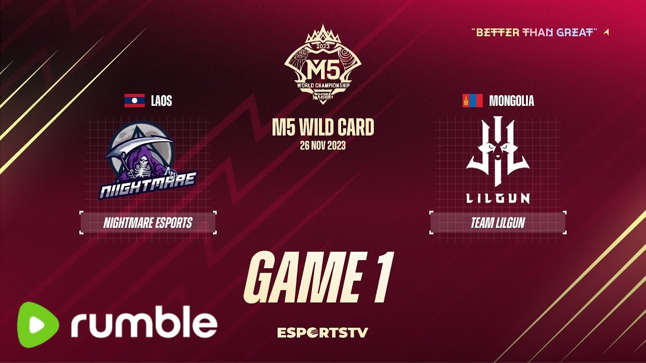 M5 Wild Card Day 4 | TEAM LILGUN VS NIIGHTMARE ESPORTS | GAME 1 |Mobile Legend Championship 2023