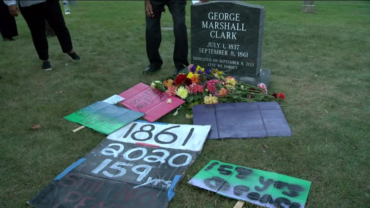 'It's about time': Milwaukee lynching victim George Marshall Clark receives headstone after 160 years