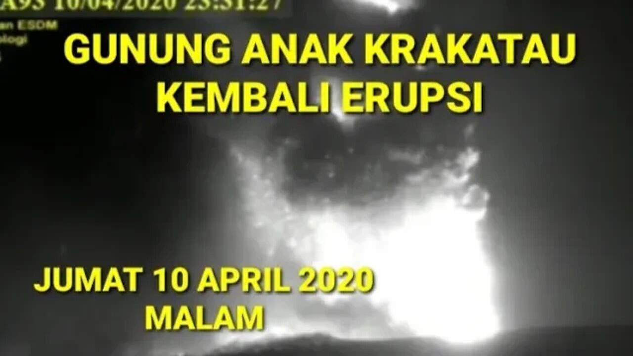 Gunung Anak Krakatau Erupsi