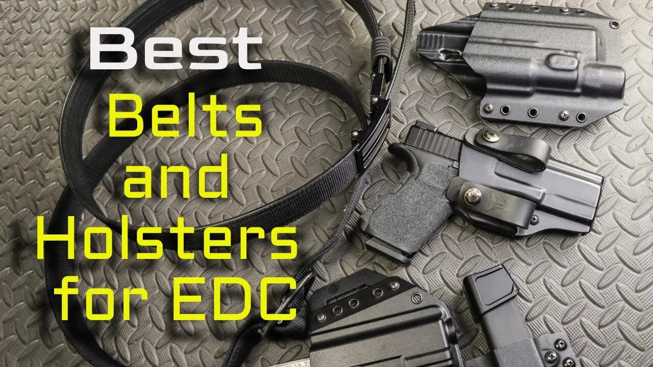 My top picks for belts and holsters for EDC (with a Glock 19), along with a spare ammo option.