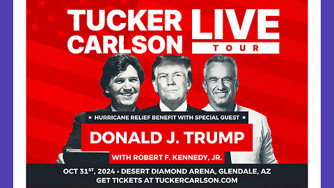 🔴LIVE: Trump And RFK Jr On Tucker's LIVE Tour 🟠⚪🟣