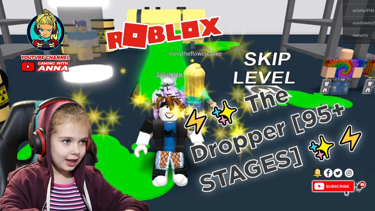 The dropper has 95+ stages - Roblox Game | GamingWithAnna