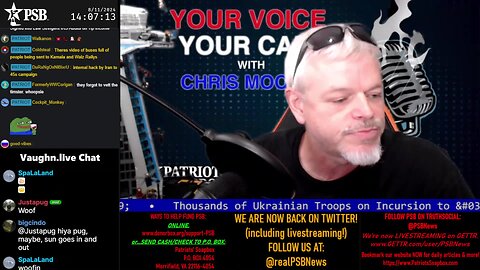 2024-08-11 14:00 EDT - Your Voice, Your Call: with Chris Moore