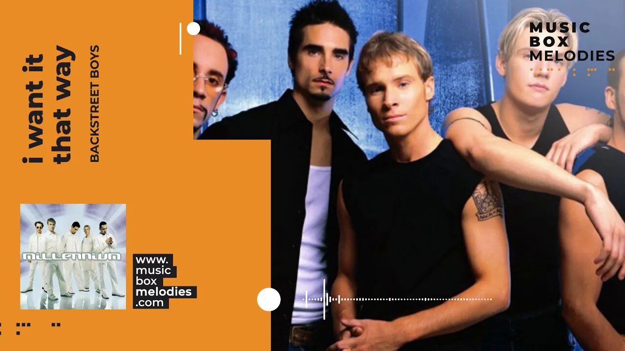 [Music box melodies] - I want it that way by Backstreet Boys