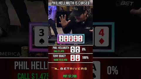 Hellmuth 3 ACES vs. Royal Flush Draw #shorts #poker