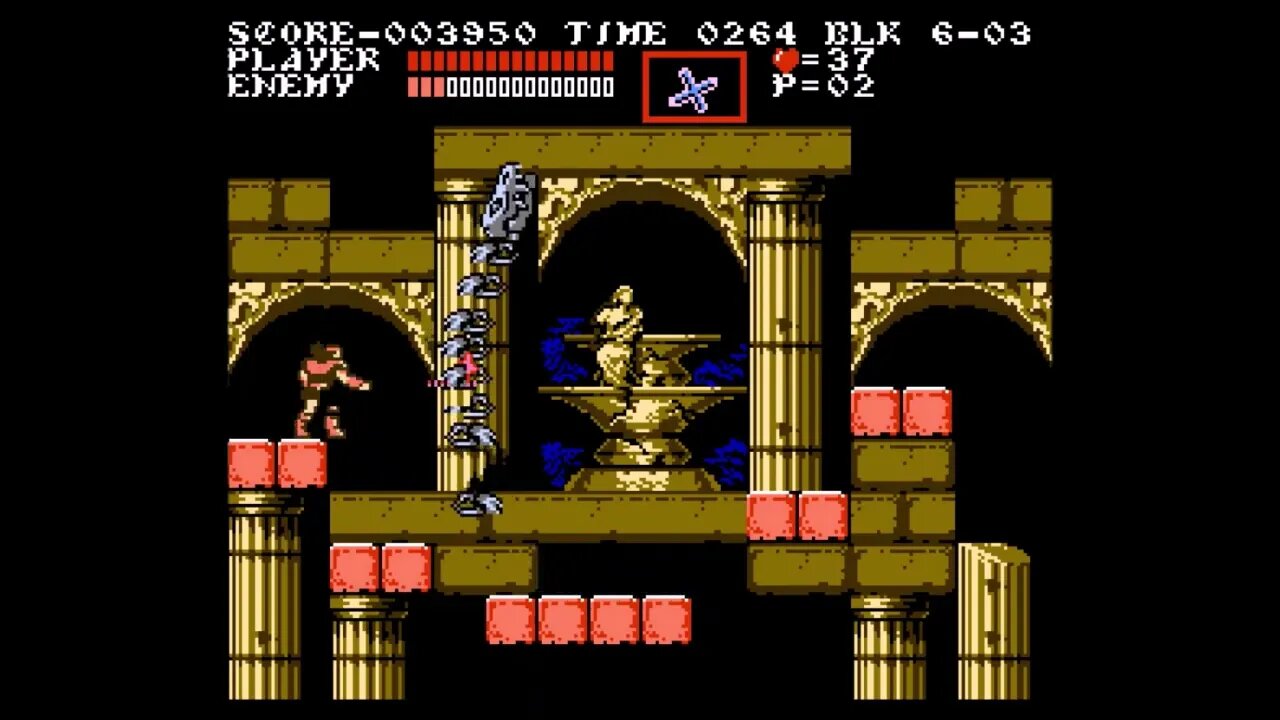 Castlevania 3(Japan) NES: Sunken City Of Poltergeists Perfect Speed Run