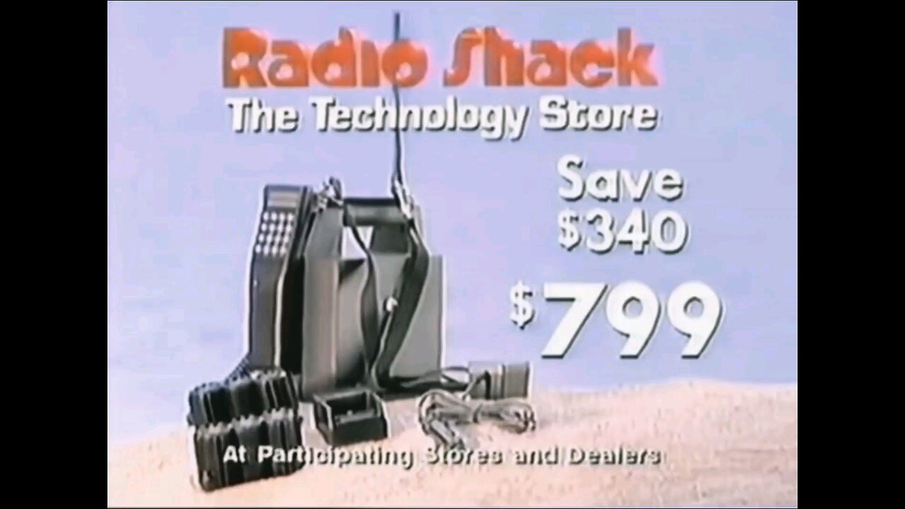 Bag Cell Phones From Radio Shack 1980's