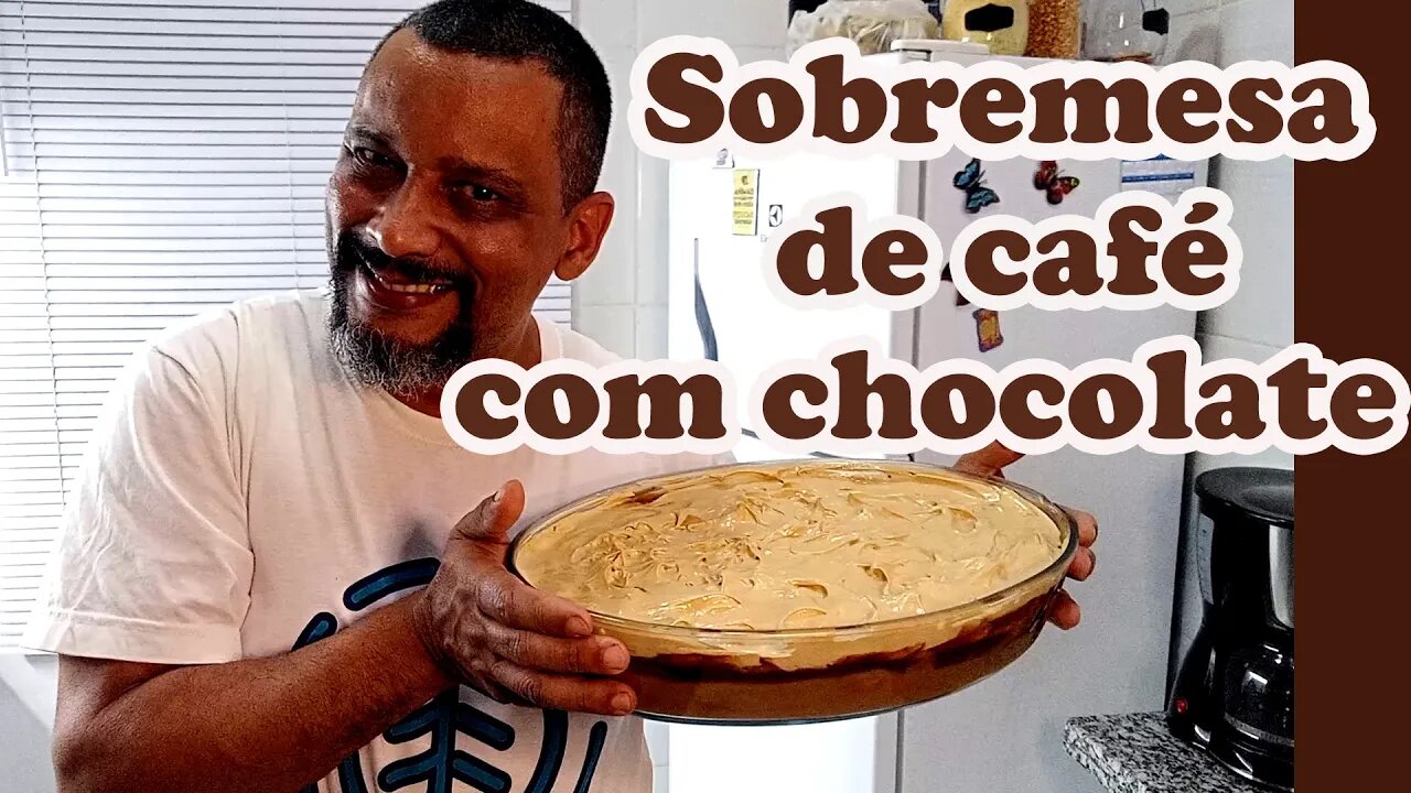 Deliciosa sobremesa de cafe com chocolate #familiaflima