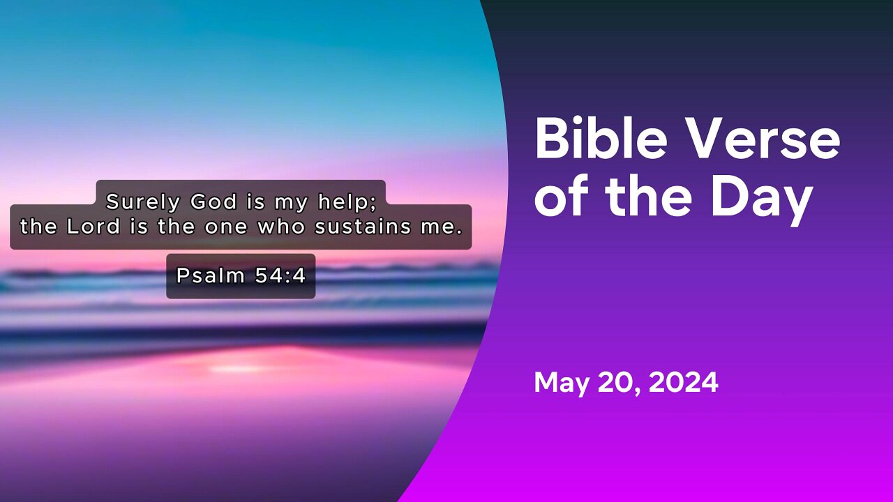 Bible Verse of the Day: May 20, 2024