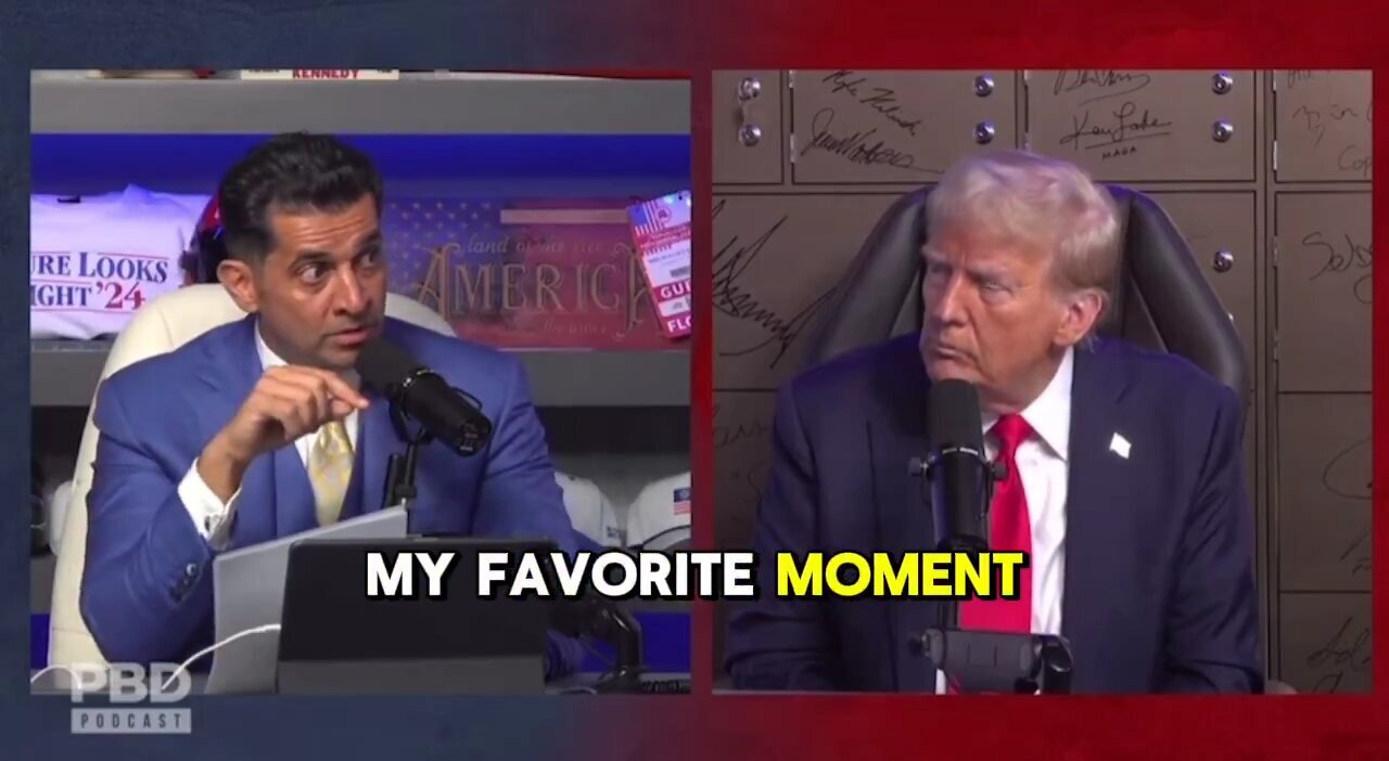 ⚡ PBD tells TRUMP his favorite Moment of when he was President.