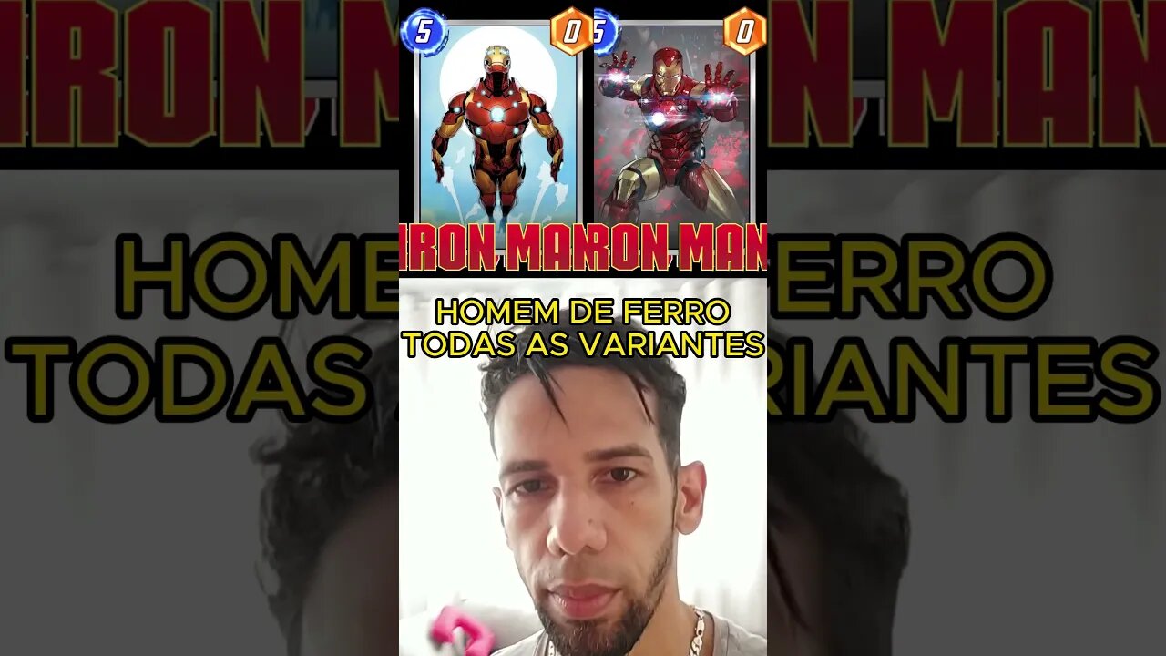 HOMEM DE FERRO TODAS AS VARIANTES MARVEL SNAP #marvelsnap