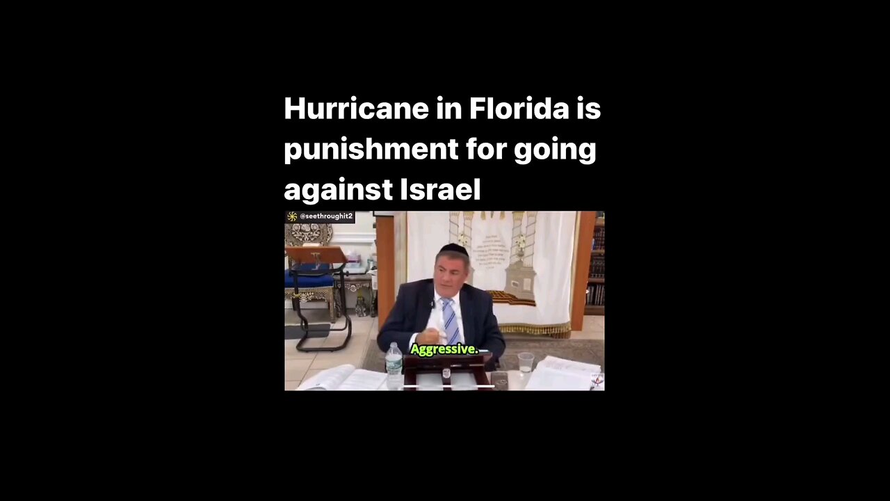 rabbi says hurricanes devastating America for angering israel