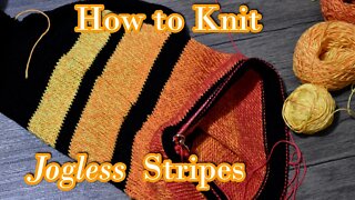 How to Knit Jogless Stripes in the Round