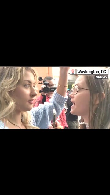 Abortion activist attacks pro-lifer, Washington DC, 2022