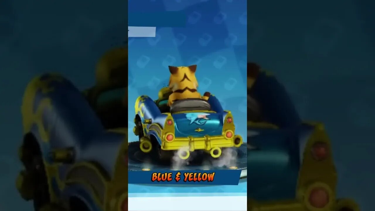 Blue & Yellow Paint Job Showcase - Crash Team Racing Nitro-Fueled