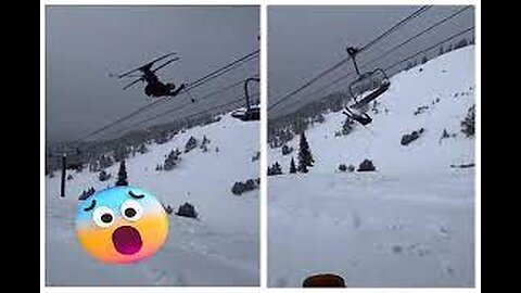 Skier's unexpected midair collision goes viral