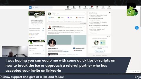 Answering Questions about Caregiver Recruitment and LinkedIn (FB Live Replay) Timestamped.