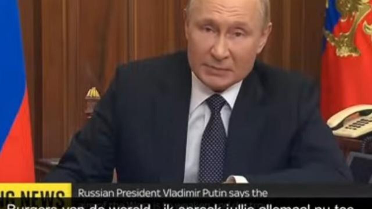 Putin's Speech To The World Interpreted By Chris -- English Spoken, With Dutch Subs