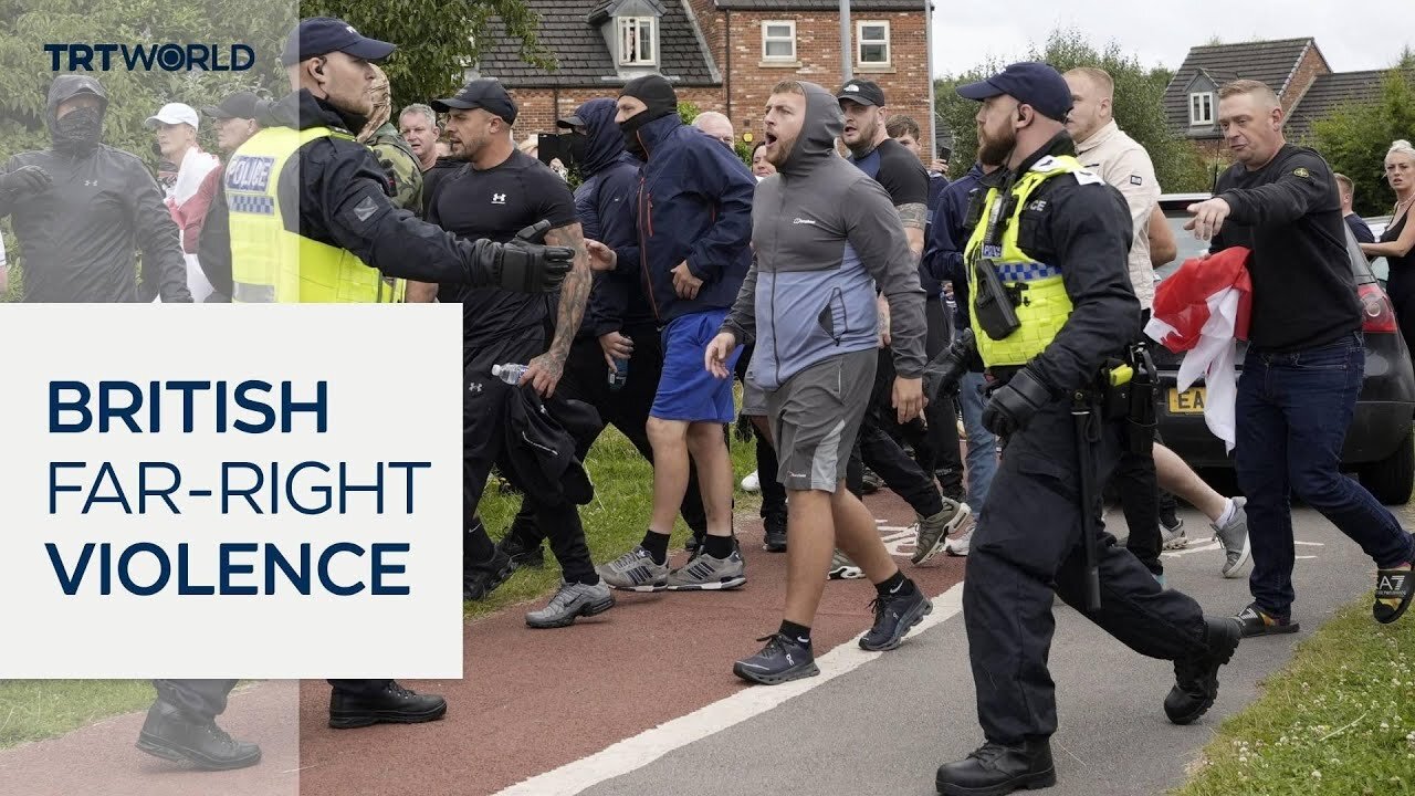 At least 147 arrested after UK far-right protests turn violent | NE